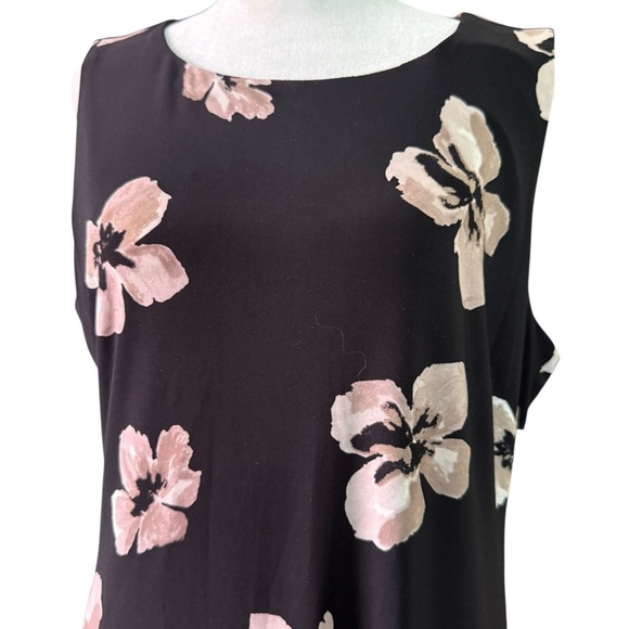 Tommy Hilfiger Floral Sleeveless Black Dress Size 12 - Picture 3 of 6